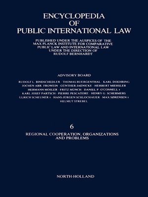 cover image of Regional Cooperation, Organizations and Problems